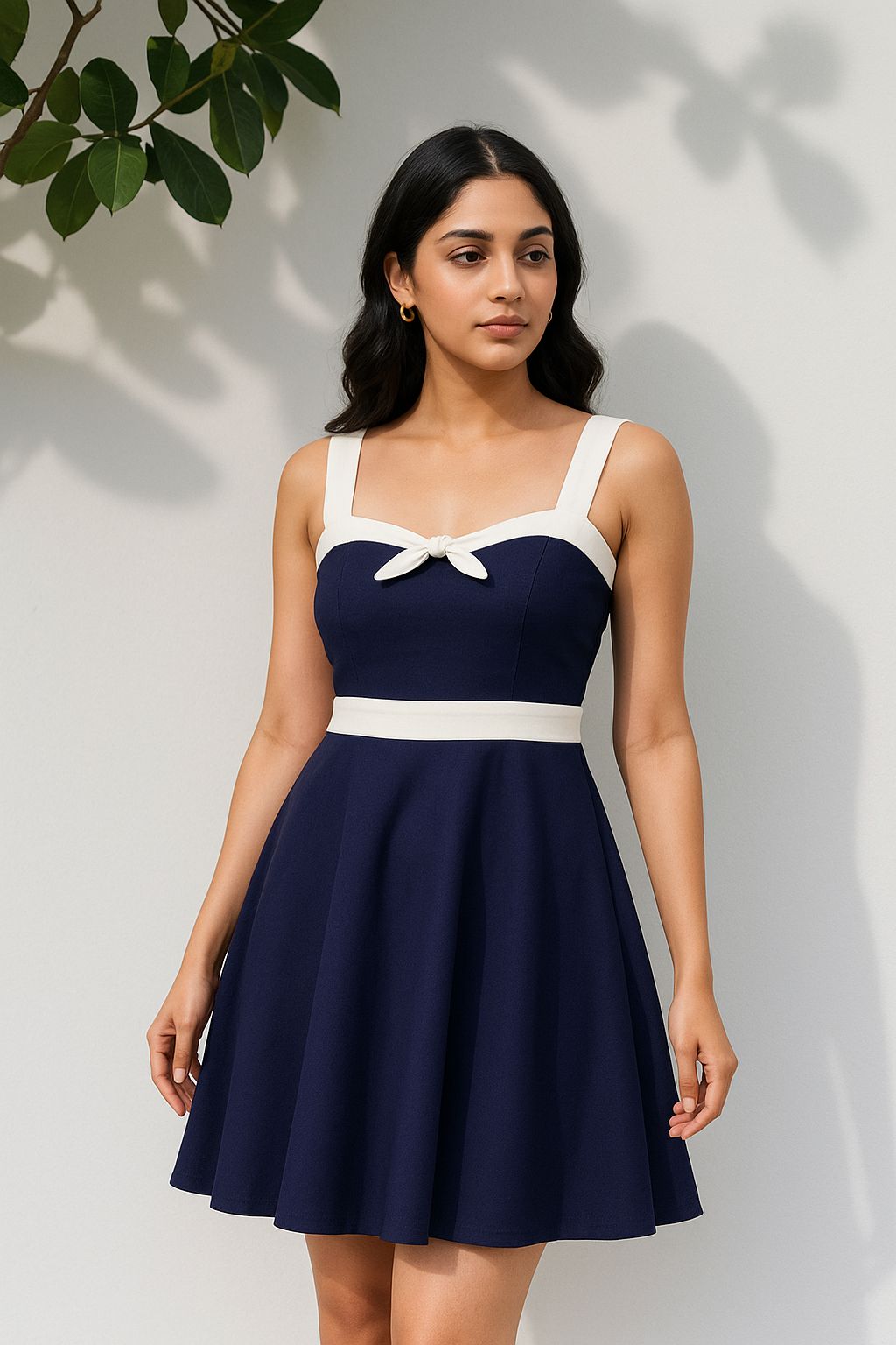 Navy & White Nautical-Inspired Dress