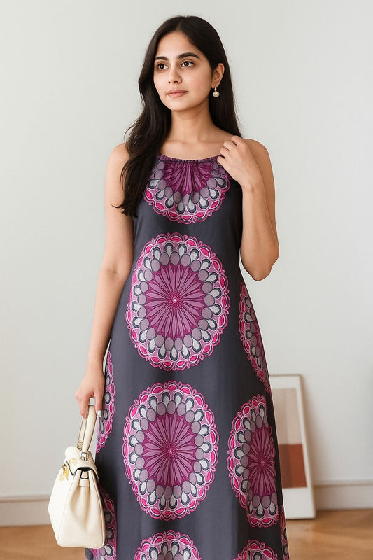Mandala Bloom Maxi Dress