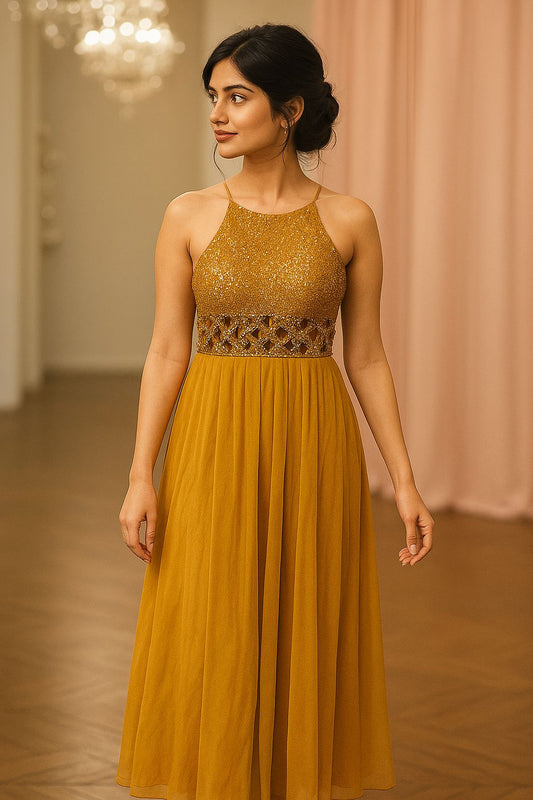 Mustard MAXI DRESS