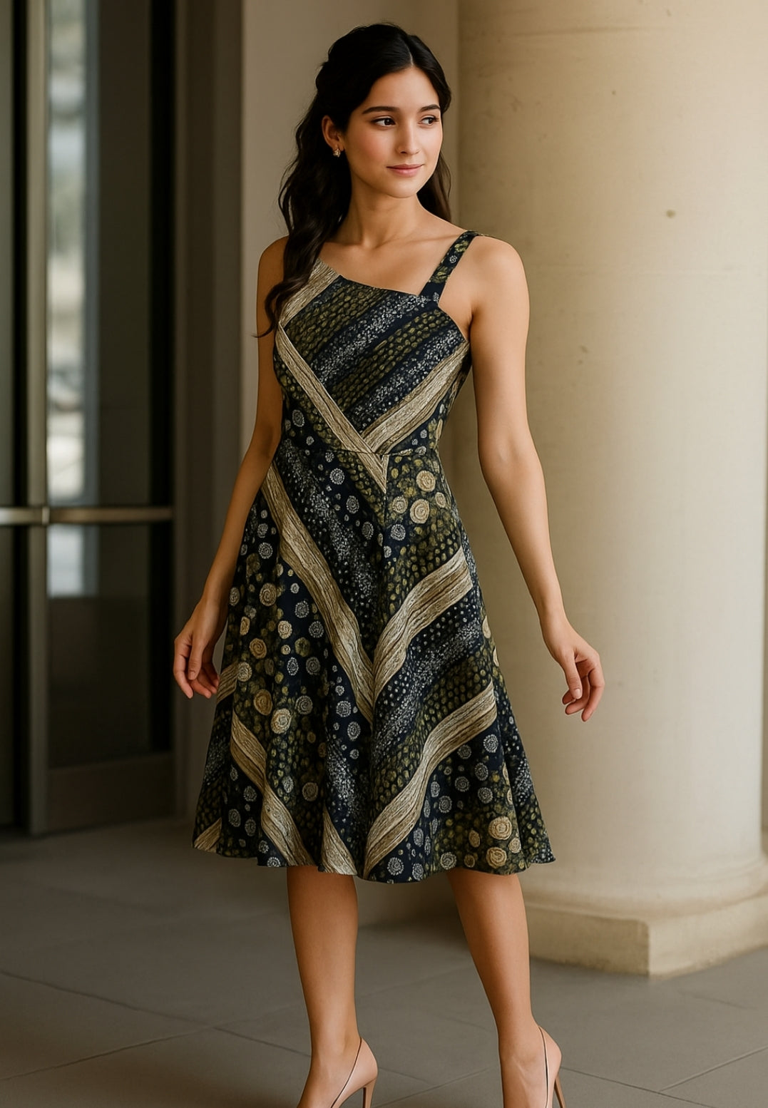 Medallion Print Dress