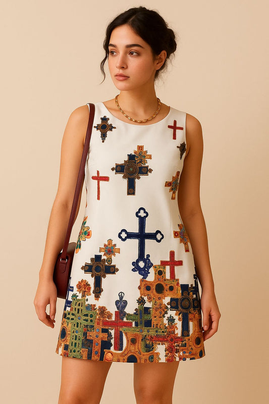 White Sleeveless Dress