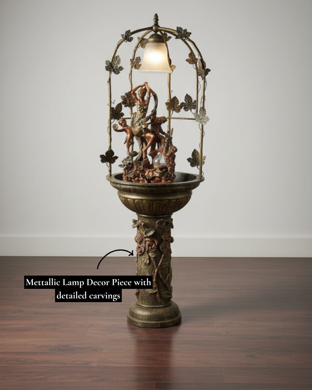 Antique Metallic Lamp Decor