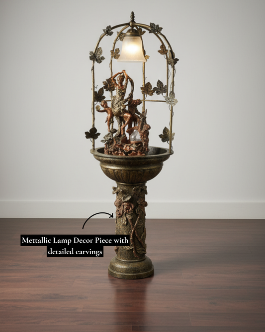 Antique Metallic Lamp Decor