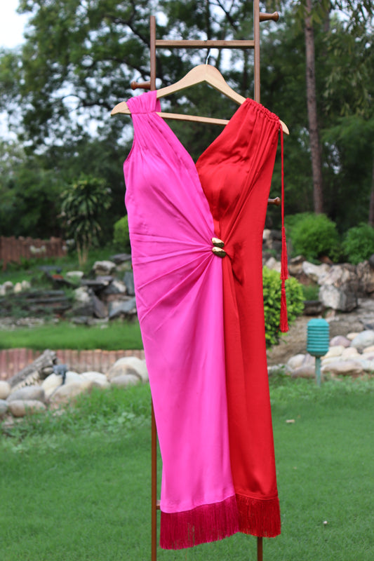 Pink and Red Nikita Mynah dress