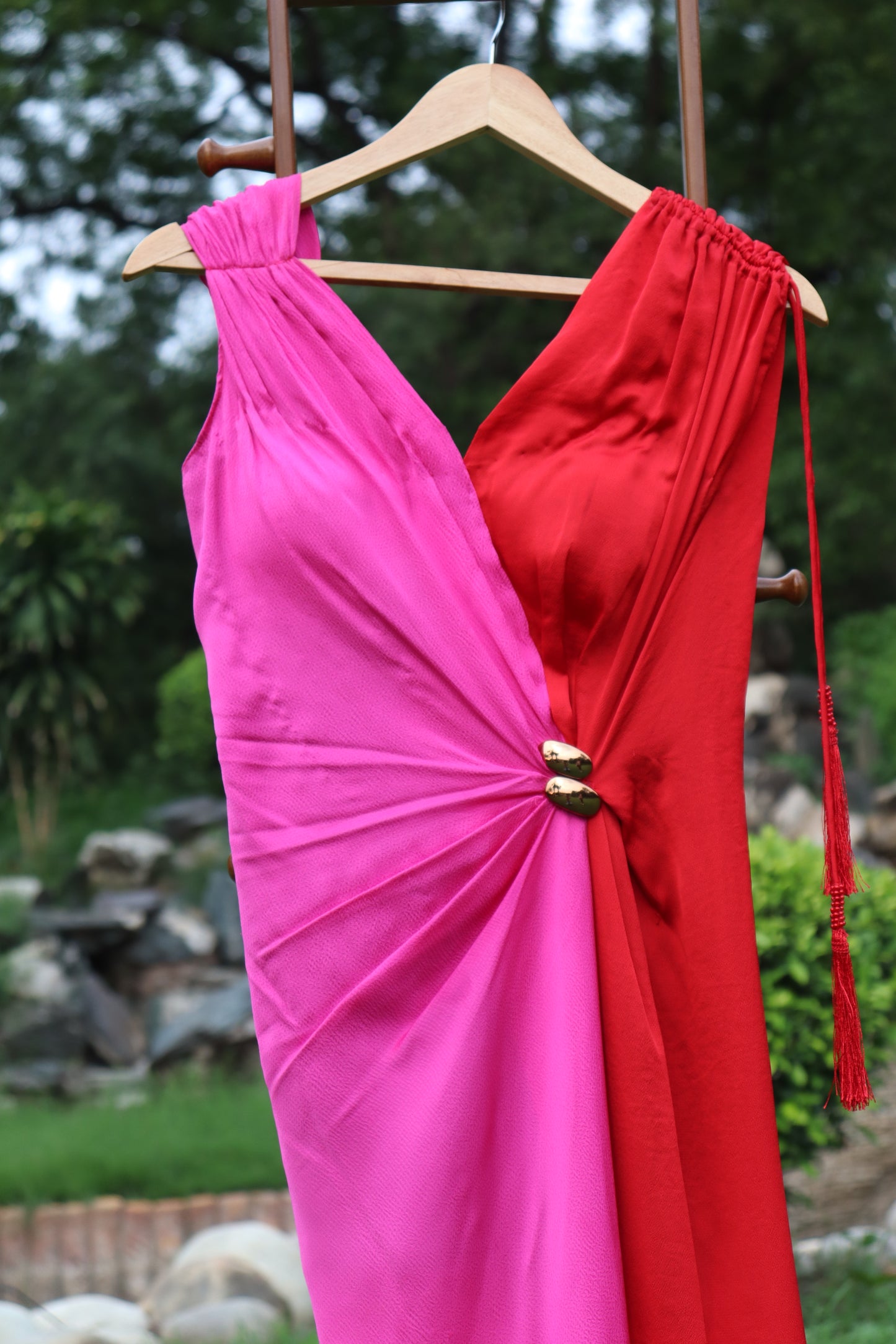 Pink and Red Nikita Mynah dress
