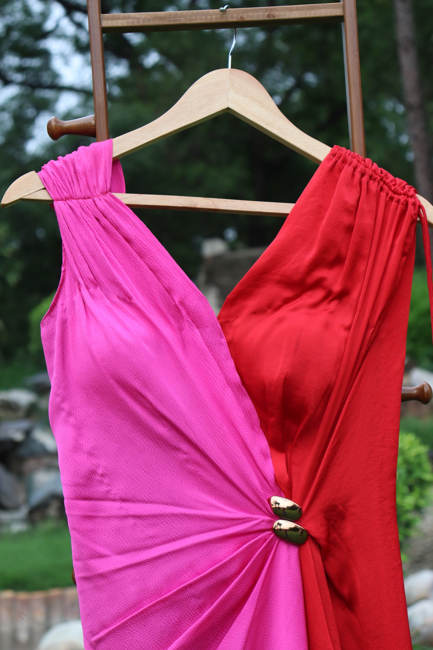 Pink and Red Nikita Mynah dress