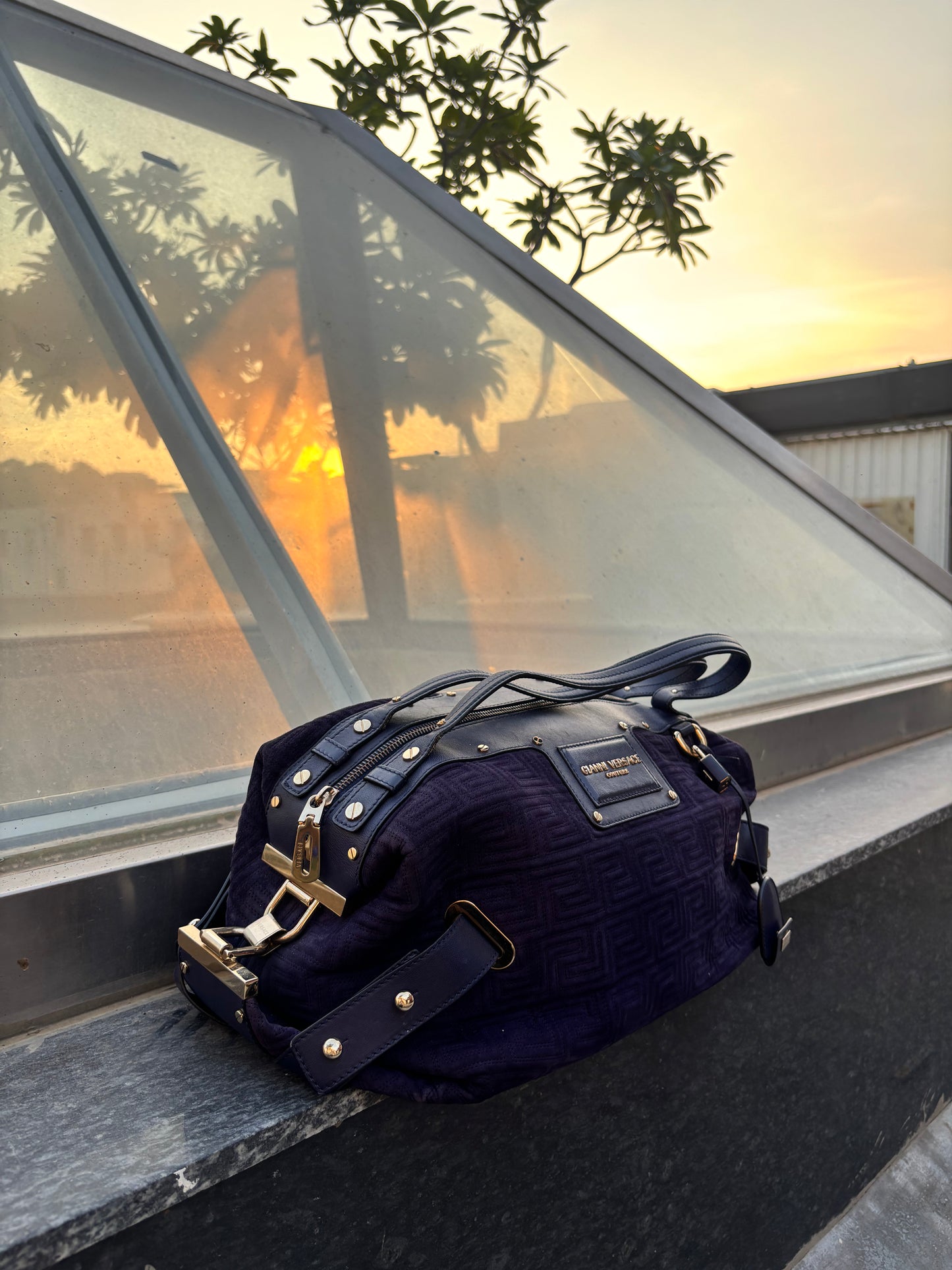 Vintage Versace Blue Bag