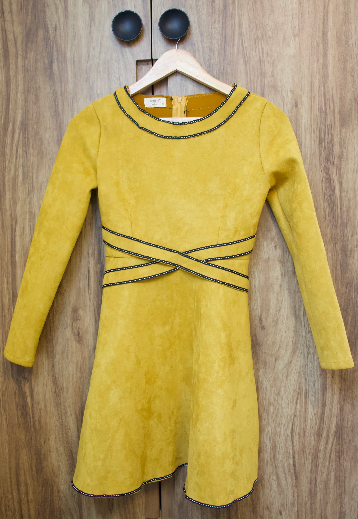 Mustard Suede Dress