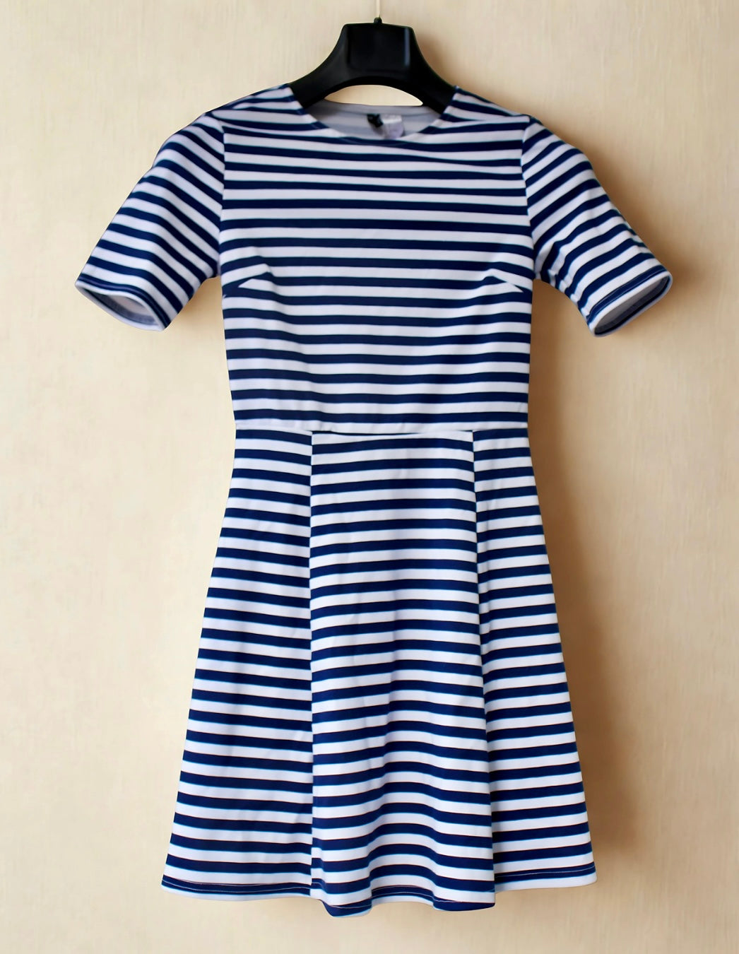 Navy- White Stripe Dress