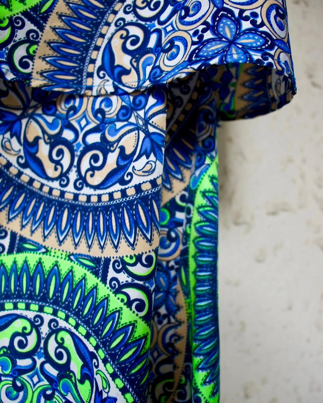 Boho Patchwork Spaghetti Dress