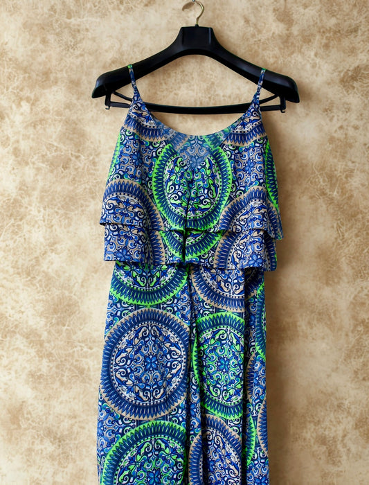 Boho Patchwork Spaghetti Dress