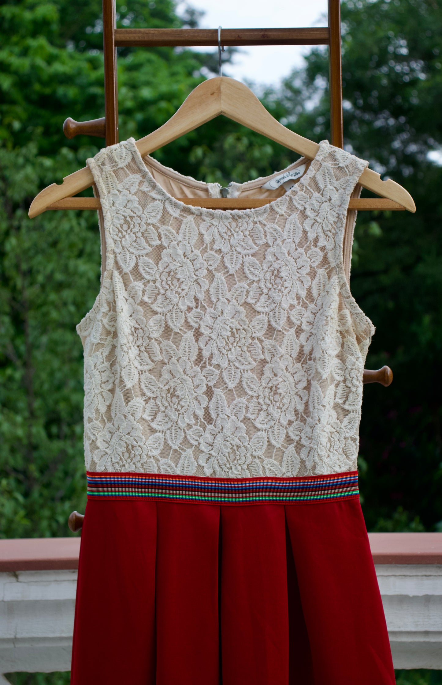 Contrast Bodice Dress