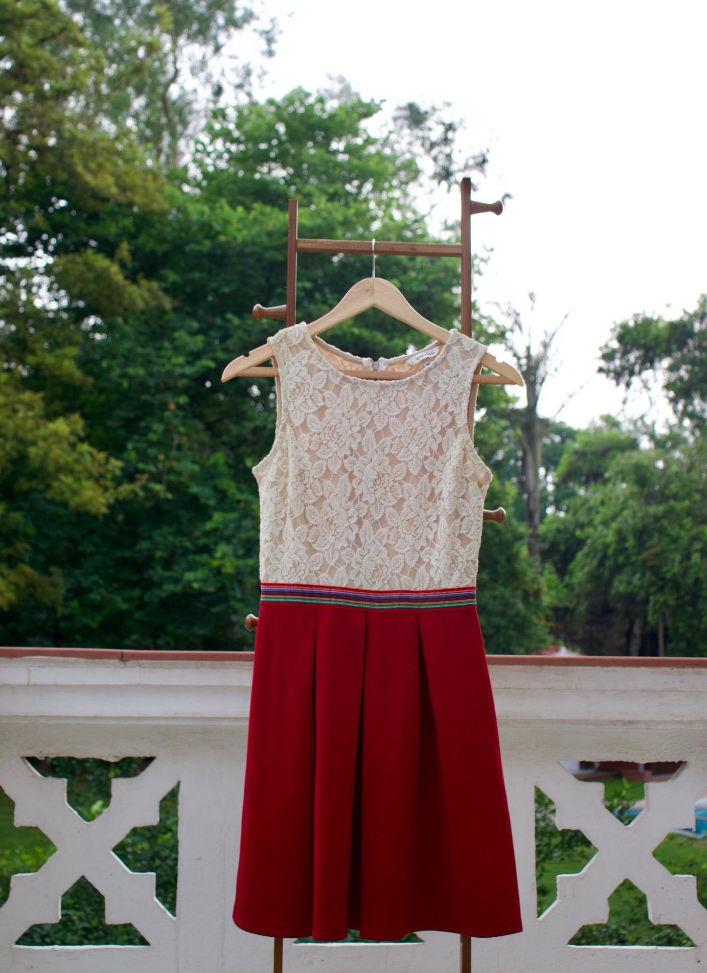 Contrast Bodice Dress