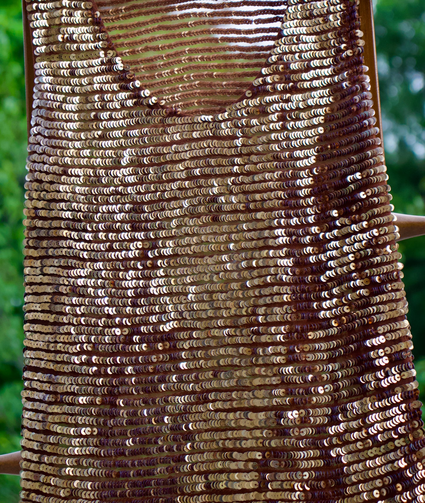 Gold Sequin Shift Dress