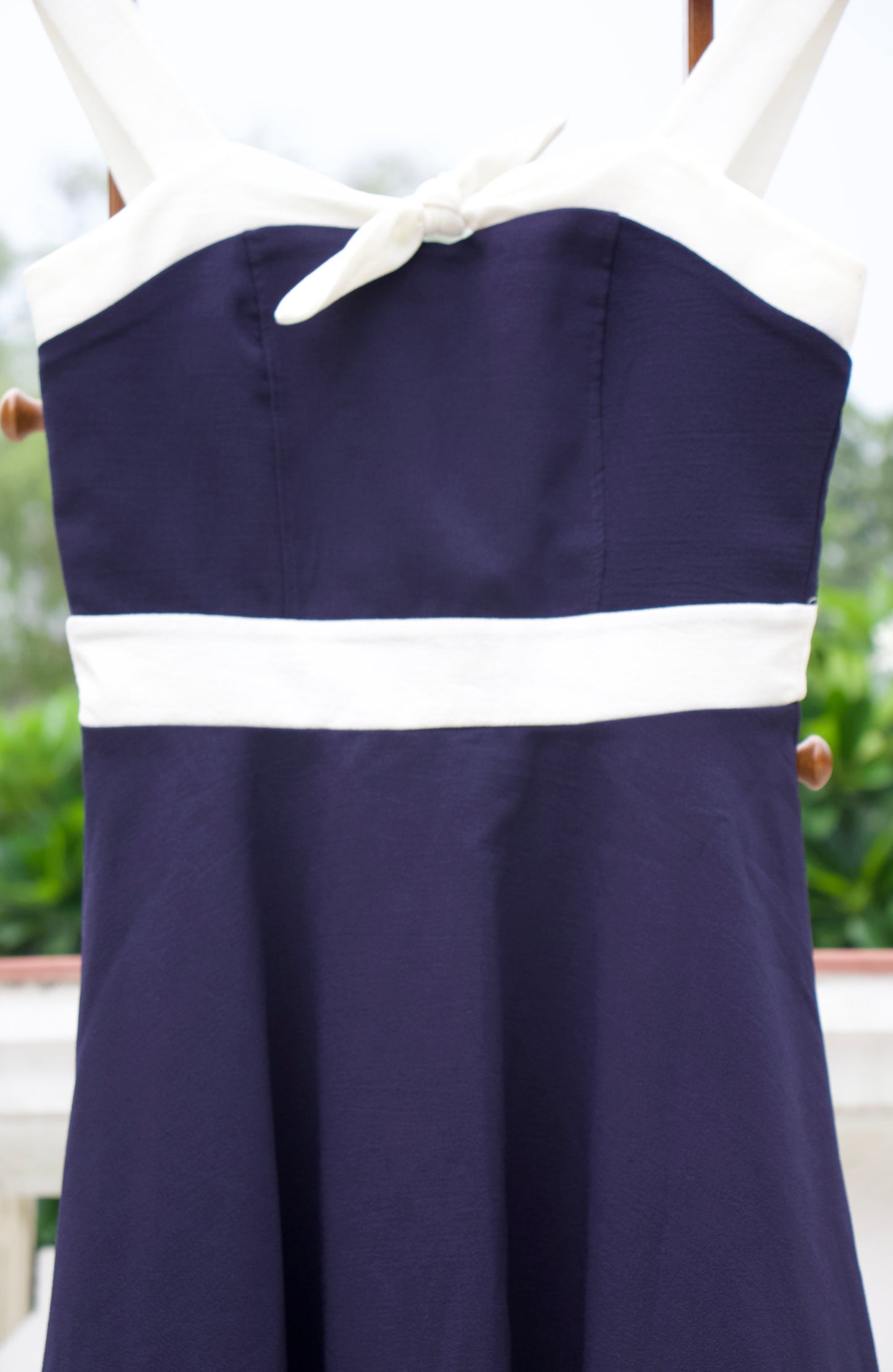 Navy & White Nautical-Inspired Dress