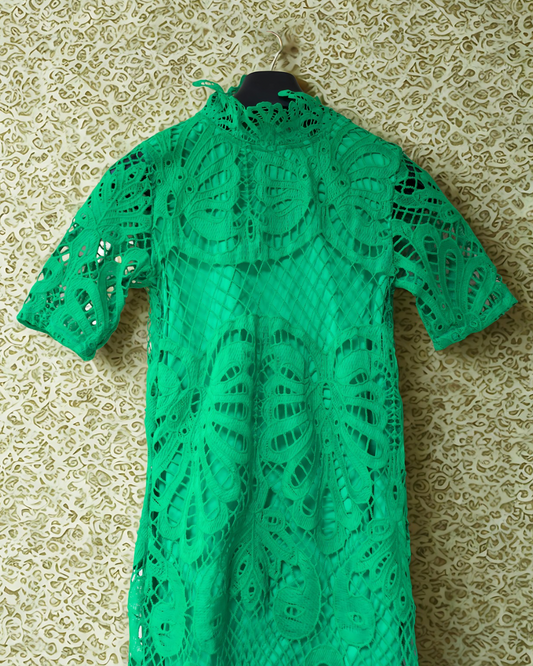 Emerald Muse Lace Dress