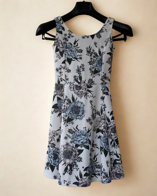Blue Bloom Skater Dress